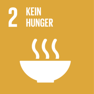 Symbol: SDG Ziel 2, Kein Hunger