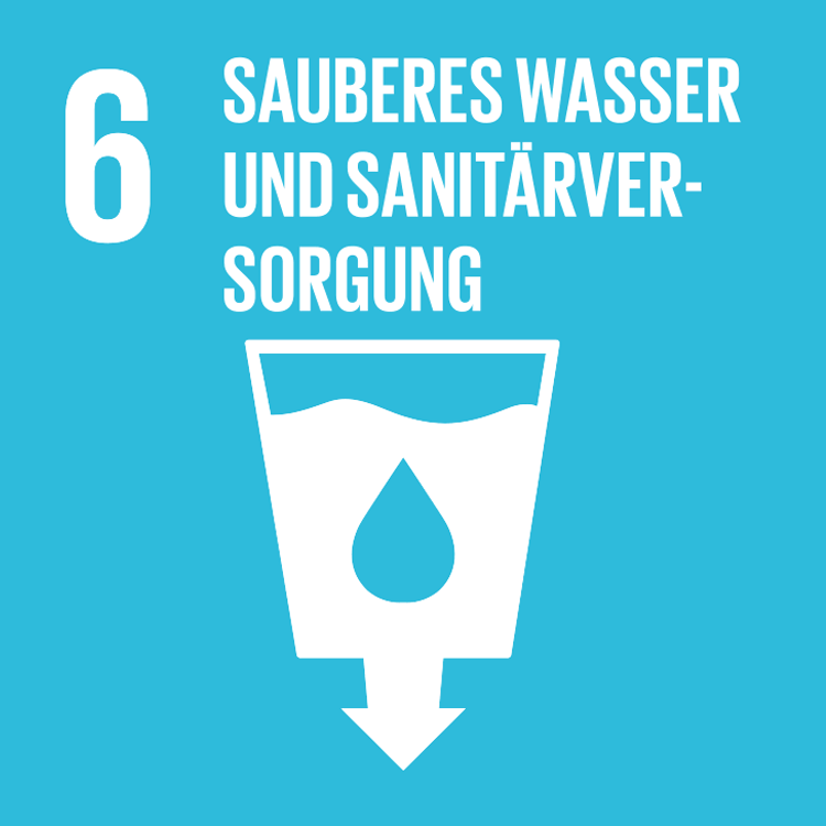 Symbol: SDG Ziel 6- Sauberes Wasser